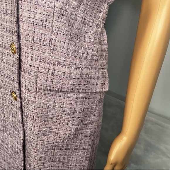 Taylor Tillman Tiff Sleeveless Coat Style Dress Lavender Medium - Picture 7 of 16